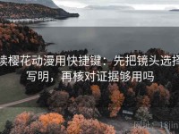 读樱花动漫用快捷键：先把镜头选择写明，再核对证据够用吗