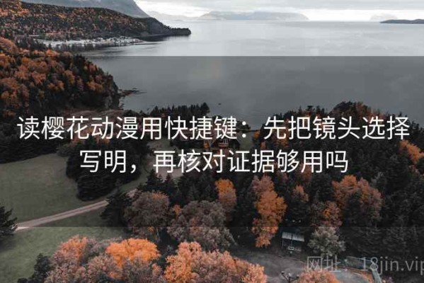 读樱花动漫用快捷键：先把镜头选择写明，再核对证据够用吗